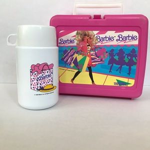 1990’s Vintage Barbie Thermos Lunchbox
